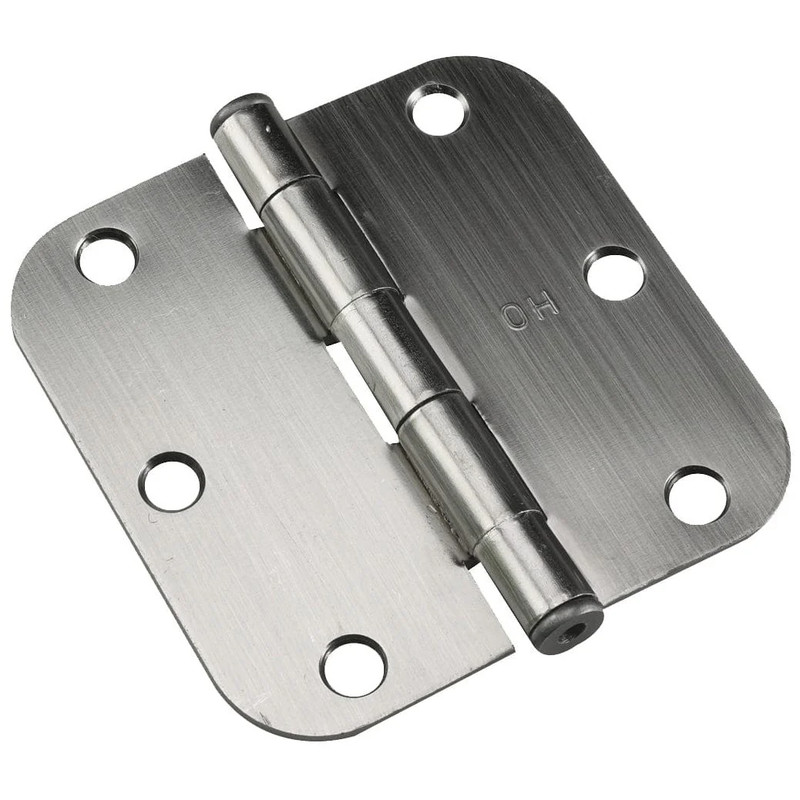 Full Mortise Butt Hinge - Size:3-1/2" - Finish:Antique Nickel - Corner Type:5/8" Radius